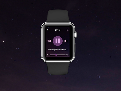 Daily UI #009 Music Player dailyui 009 design music player smartwatch