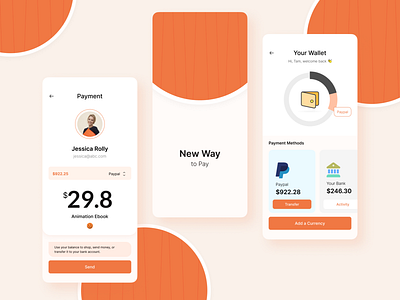 New way to Pay interface design mobile screen design screen design ui design uiux design visual design