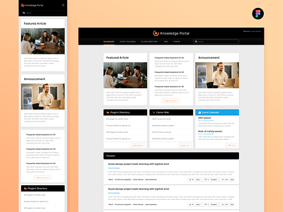 Knowledge Portal ( Dashboard) dashboard design interface design ui design uiux visual design