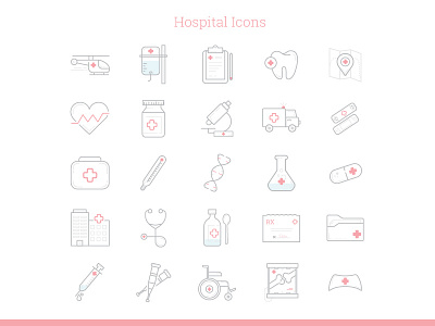 Hospital Icons doctor health hospital medical medicine nurse