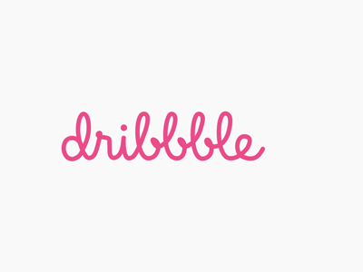 Dribbble animation design dribbble logo motion graphics typography vector