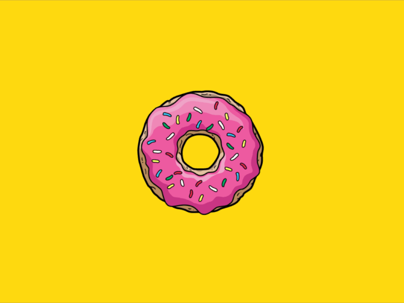 Lard Lad Donuts branding design donut graphics illustration motion graphics simpsons