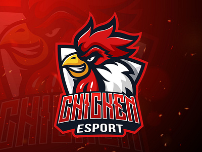 Chicken sports logo