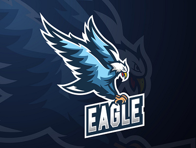 Eagle esport logo mascot animation branding design esport esport logo illustration illustrator logo mascot vector