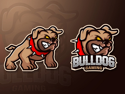 bulldog mascot logo esport branding bulldog design esport esport logo identity illustration illustrator logo mascot vector