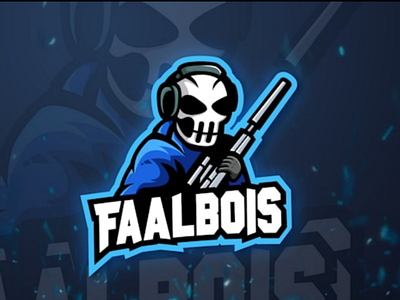 Faalbois mascot logo esport branding esport esport logo gaming illustrator mascot logo shooter