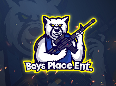 Boys Place Ent mascot logo esports branding design esport esport logo icon identity illustration illustrator mascot vector