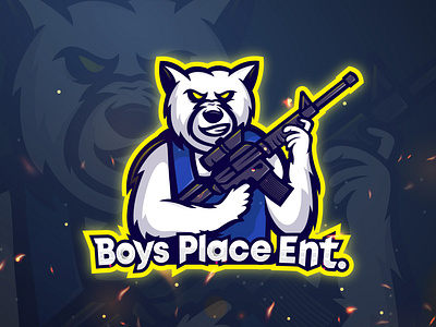 Boys Place Ent mascot logo esports