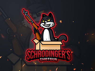 schrodingers mascot logo esport art branding design esport esport logo identity illustration illustrator mascot vector