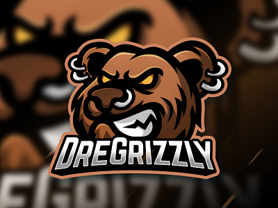 grizzly bear mascot logo esports