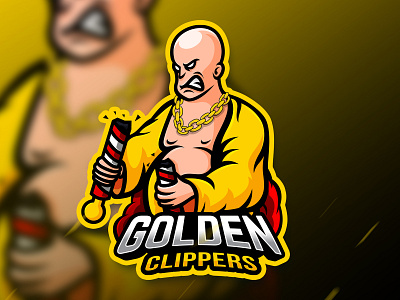 Golden clippers mascot logo