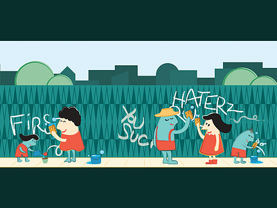 Community Improvement Illustration civil comments cleaning community helping illustration offset