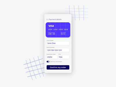 Daily UI #002 - Credit card checkout form checkout checkout form credit card dailyui dailyui002 design figma ui