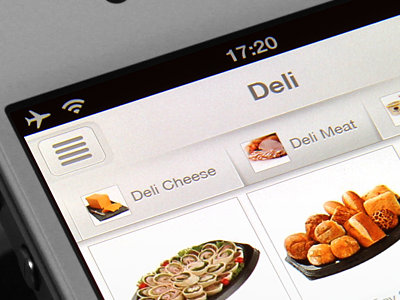 iPhone App UI app delivery food interface ios ui