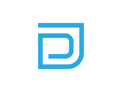 JD Logo design flat illustrator logo minimal monograma type typography vector