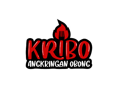 Kribo branding design eat food icon illustrator logo type typeface typography vector