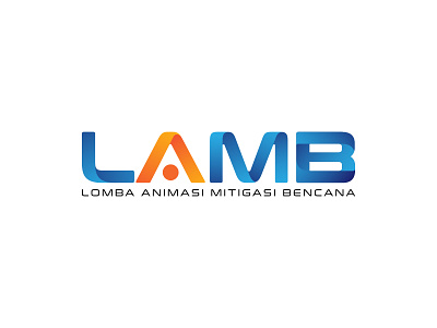 LAMB ( Lomba Animasi Mitigasi Bencana 2019 ) competition design gradient logo minimal typography vector