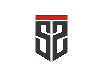 SS Logo design flat geometic letter logo minimal monograma type typography vector