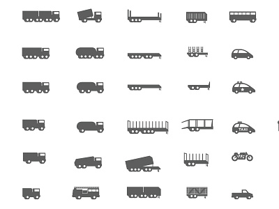 Vehicle Pictograms car icon pictogram transport truck vehicles