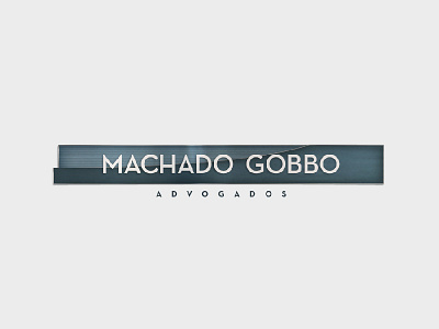 Machado Gobbo brand brazil elegant law logo