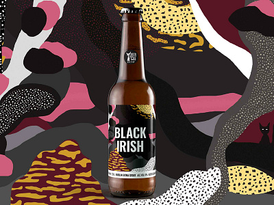 Black Irish beer beer beer art brewery design illustraiton label label design package design packaging