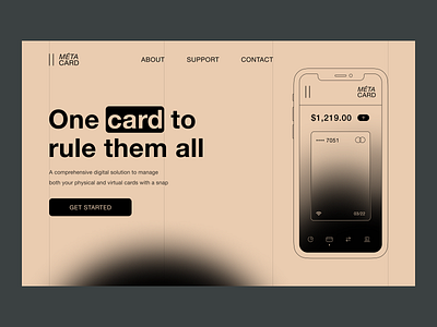 Landing — Méta Card