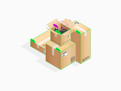 Object Recognition Illustration illustration isometric vector