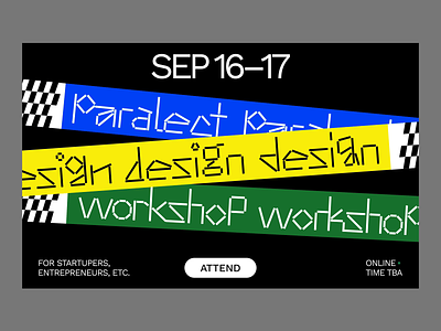 Paralect Design Workshop animation landing web design