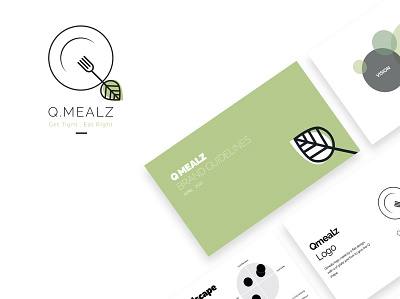 Q Mealz - Healthy Food Supply branding graphic design ui