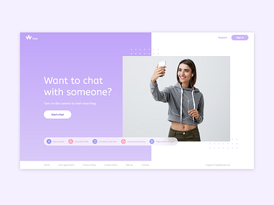 Video chat design ui ux web