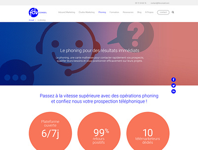 homepage FDV Conseil web webdesign