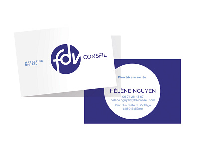 logo FDV Conseil branding design logo typography visual identity