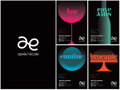 après l'école branding graphicdesign illustration logo typography visual design visual identity website