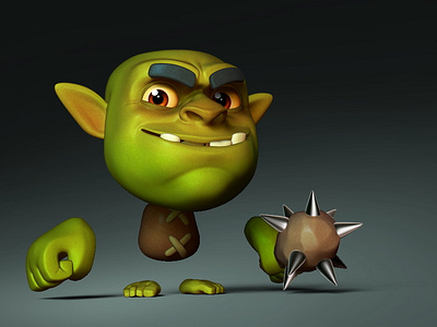 Orc artdirection character creature fantasy green lookdev orc toy design