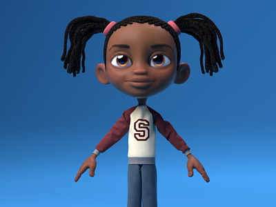 Avatar Girl artdirection character character desig illustration kids lookdev modo