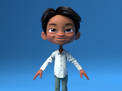 Avatar Boy artdirection character character desig illustration kids modo