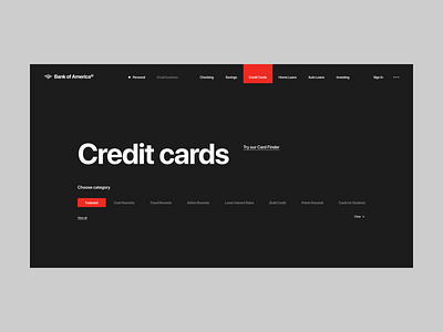 BankOfAmerica web. animation bank branding design minimal product typography ui website