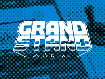 Grand Stand aviture brand branding console gaming grand stand logo obscure retro