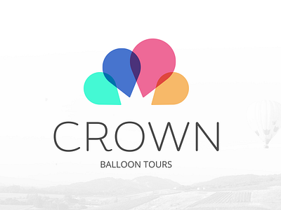 Hot Air Balloon Logo - Daily Logo Challenge #02 balloon crown daily logo hot air balloon logo