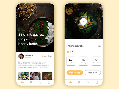 Cooking animation app art blue brand branding character design figmadesign flat graphic design illustration illustrator minimal mobile typography ui ux web website