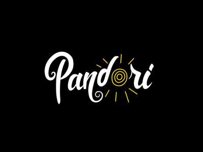 Pandori branding design hand lettering icon identity illustration lettering logo logo mark design type vector