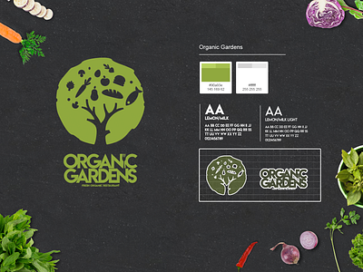 Organic Gardens brand branding branding design exhibition branding graphic design illustration logo logo design packaging typography