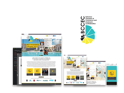 Bahamas Chamber of Commerce and Employers Confederation app branding branding design graphic design illustration web design