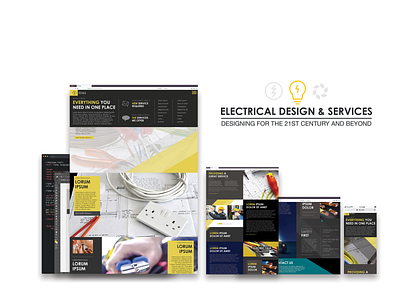 Electrical Design & Services app design branding branding design graphic design logo design web design