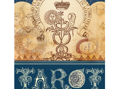 Tarot hand lettering poster tarot