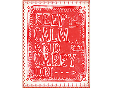 Keep Calm & Carry On typography