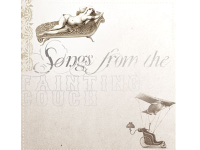 Album cover: 'Songs from the Fainting Couch' album couch typography