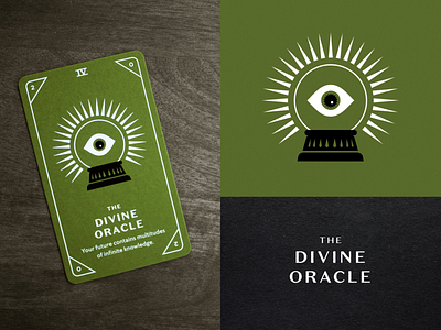 KNOCK Tarot | The Divine Oracle eye foil foil stamp future illustration oracle orb playing card seer