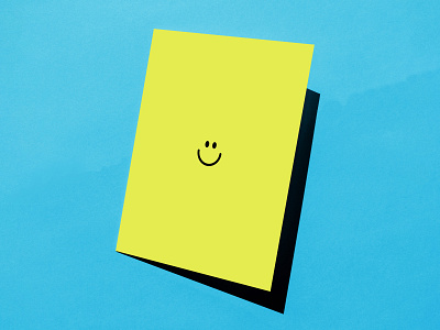 Happy Face Card 90s greeting card happy face illustration nostalgia smile stationery