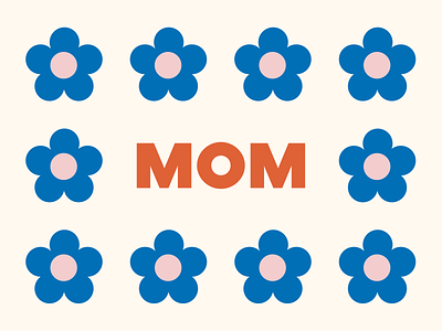Daisy Mom 90s daisy design floral flower mom mommy mother mother day mothers day mum pattern vector vintage